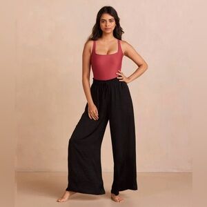 Summersalt The Silky Luxe Palazzo Pants with Ties Black size L. New without tag